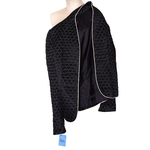 Lilli Ann Vintage Jacket, M, Quilted Jacket, Smoking Jacket, Vintage - Picture 4 of 4